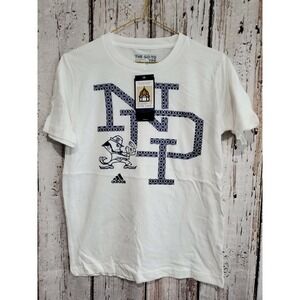Adidas Youth Medium Notre Dame Fighting‎ Irish Short Sleeve Tee T-Shirt Top NEW